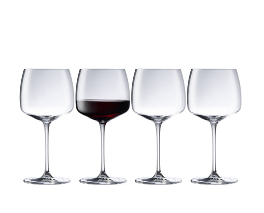 Galway Crystal Tivoli Red Wine Glass Set of 4